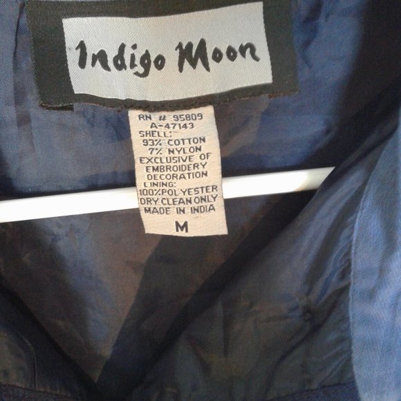 Womens med.jacket INDIGO MOON brand button front - Picture 3 of 8